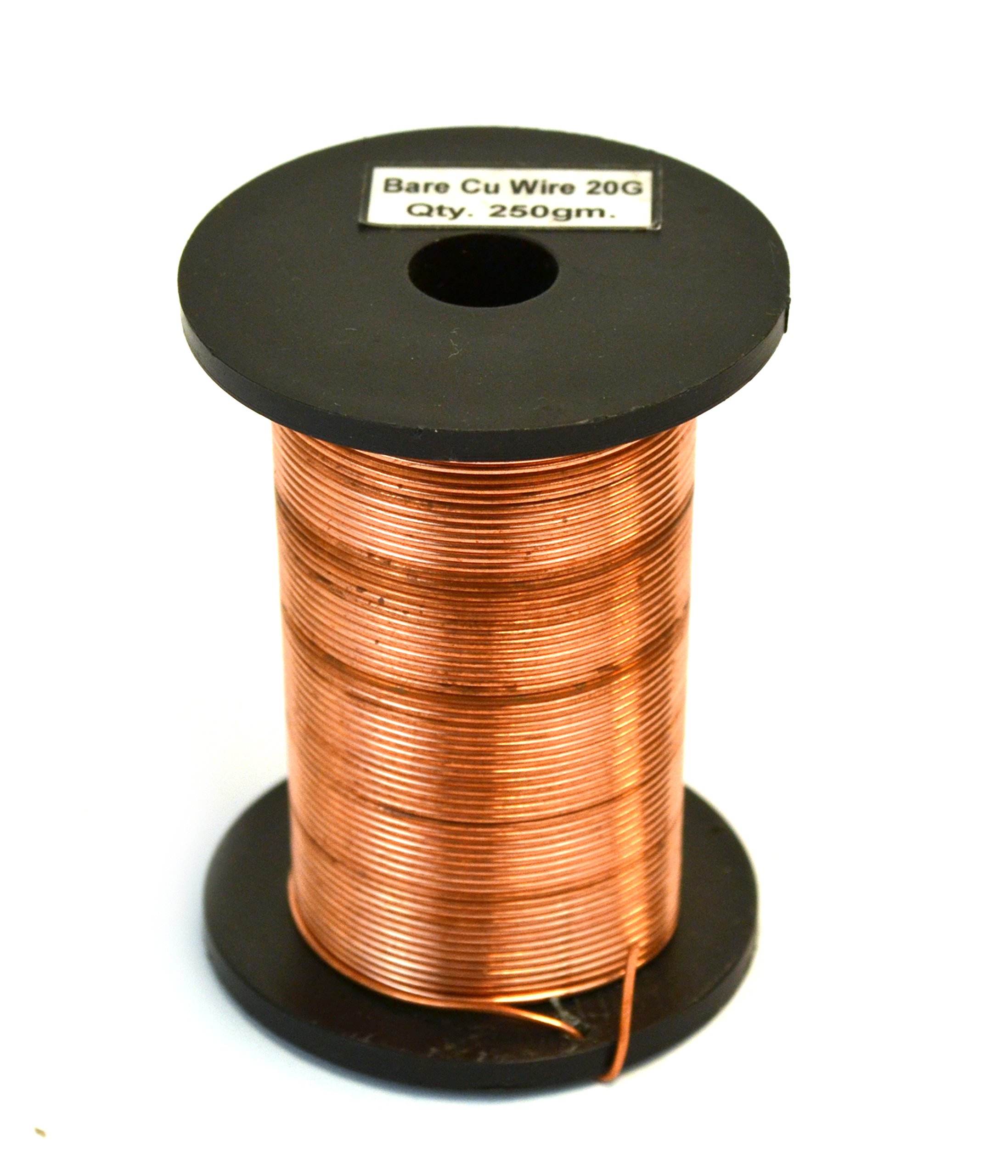 Amazon | 銅線、ベア、15フィートリール、20 SWG (19 AWG) - 直径0.91